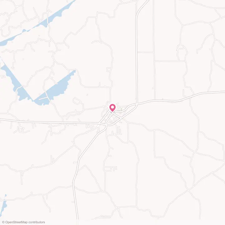 Map of the flower delivery area in Centreville, Mississippi
