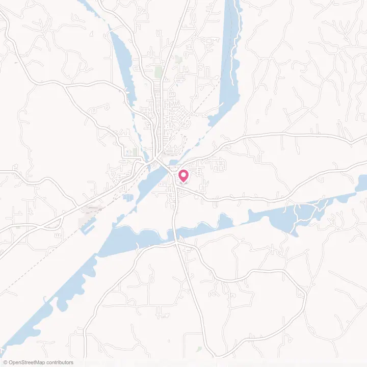Map of the flower delivery area in East Brewton, Alabama