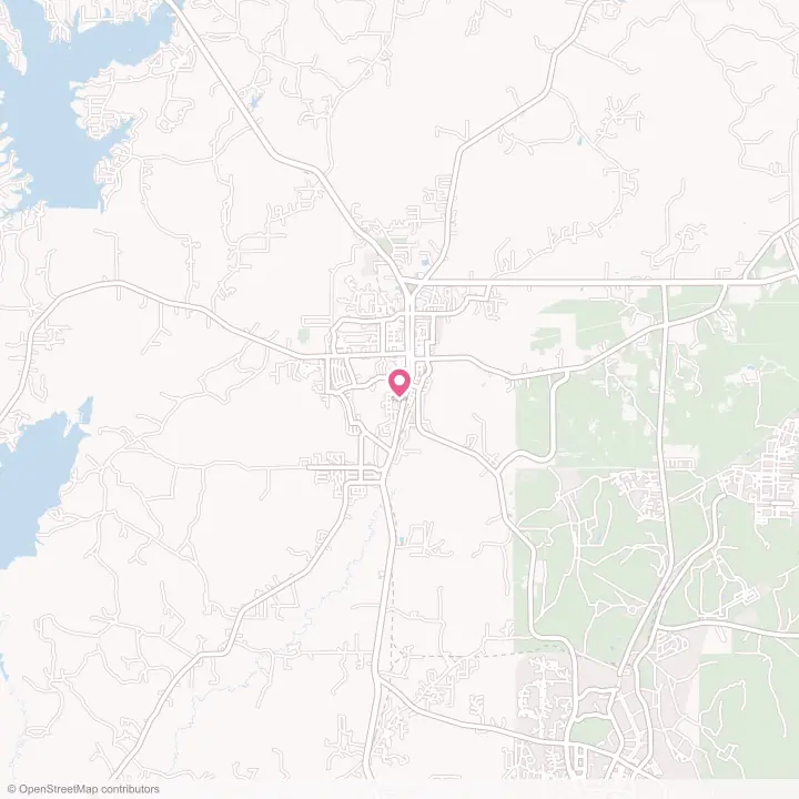 Map of the flower delivery area in Leesville, Louisiana