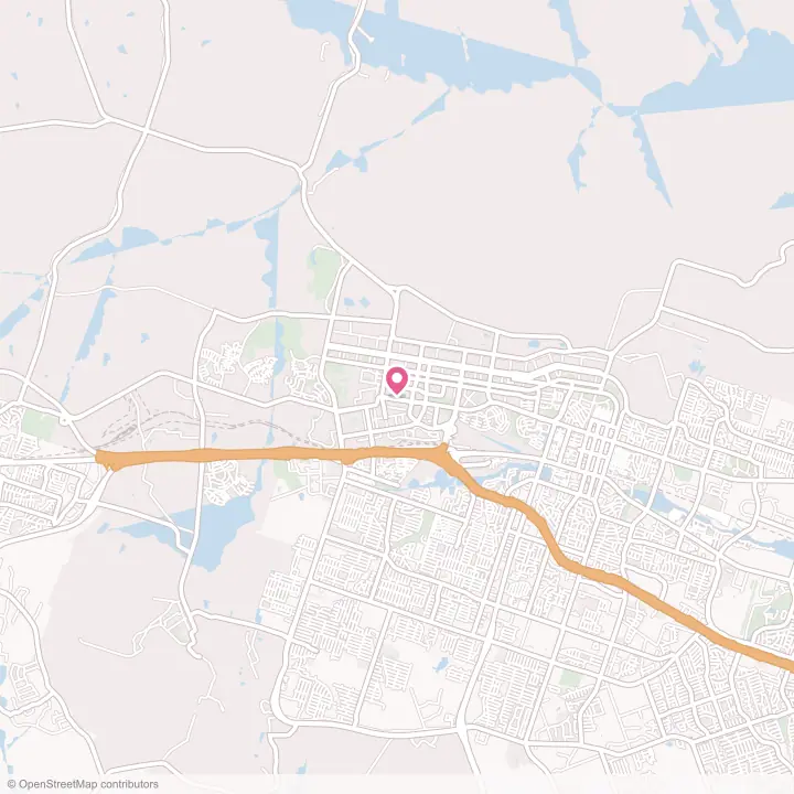 Map of the flower delivery area in Fort Hood, Texas