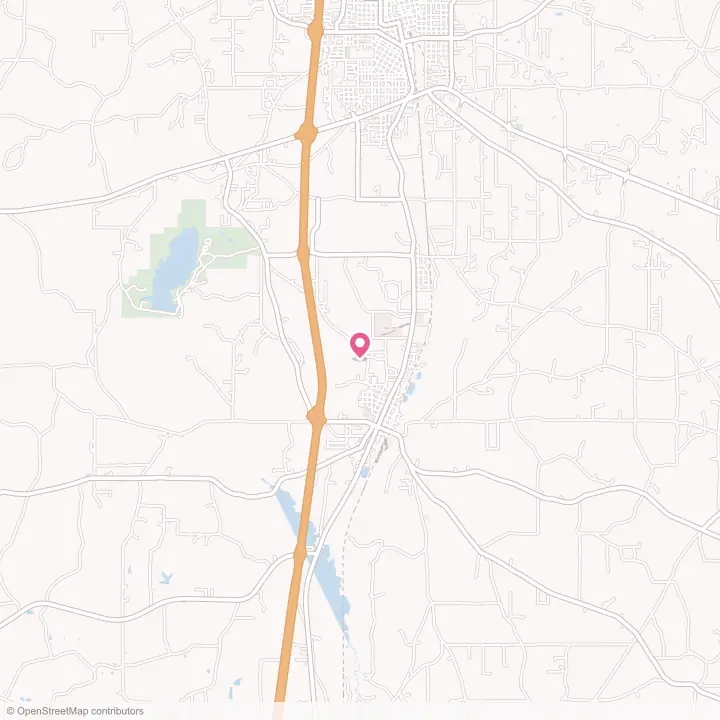 Map of the flower delivery area in Magnolia, Mississippi