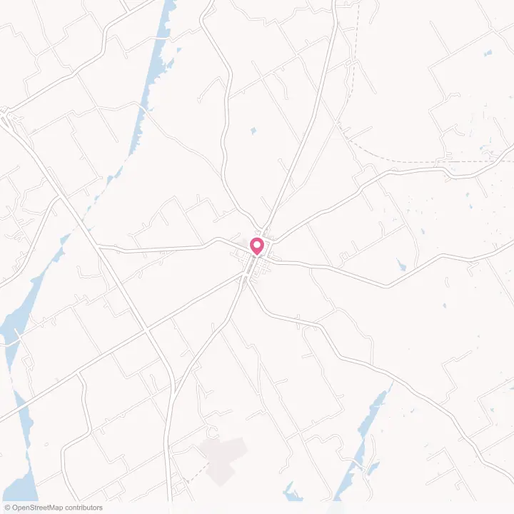 Map of the flower delivery area in Bremond, Texas