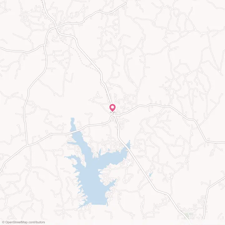 Map of the flower delivery area in Anacoco, Louisiana