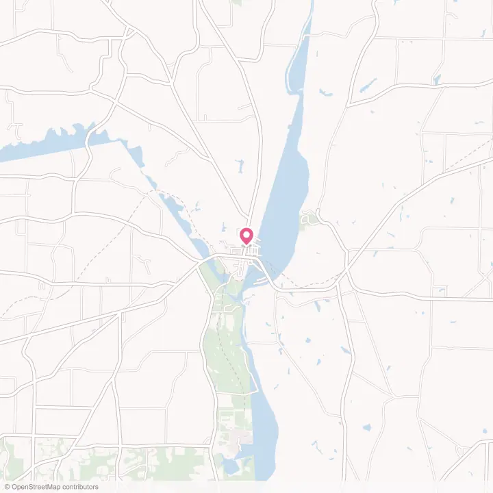 Map of the flower delivery area in Columbia, Alabama