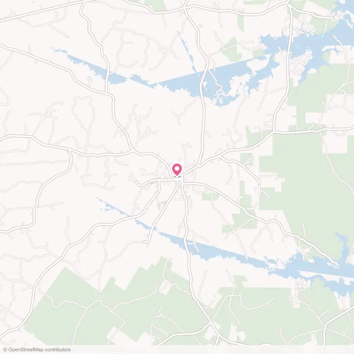 Map of the flower delivery area in Hemphill, Texas