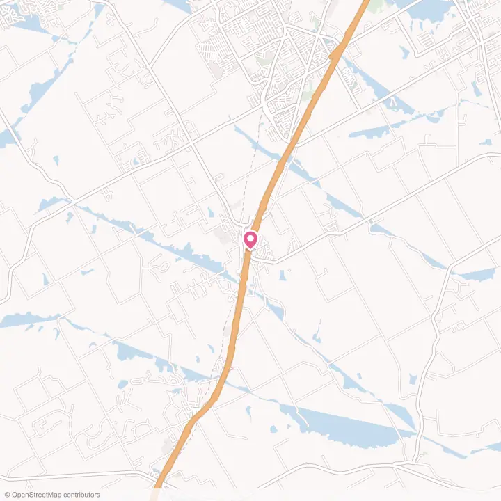 Map of the flower delivery area in Lorena, Texas