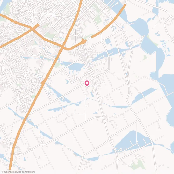 Map of the flower delivery area in Robinson, Texas