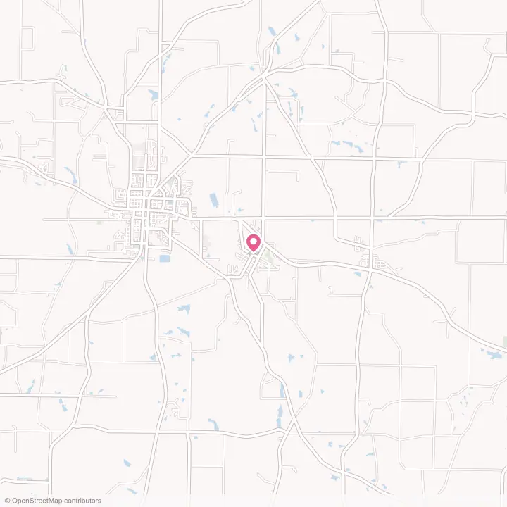 Map of the flower delivery area in Poulan, Georgia