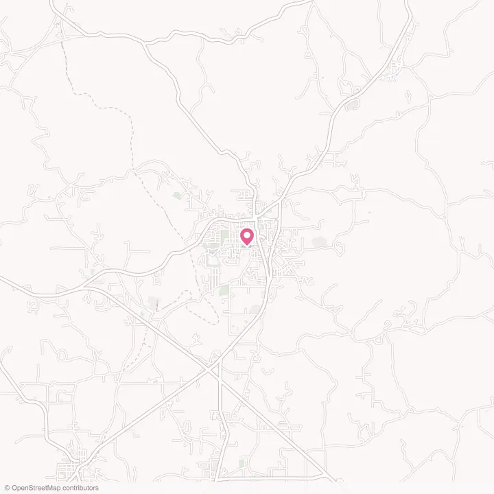 Map of the flower delivery area in Monroeville, Alabama