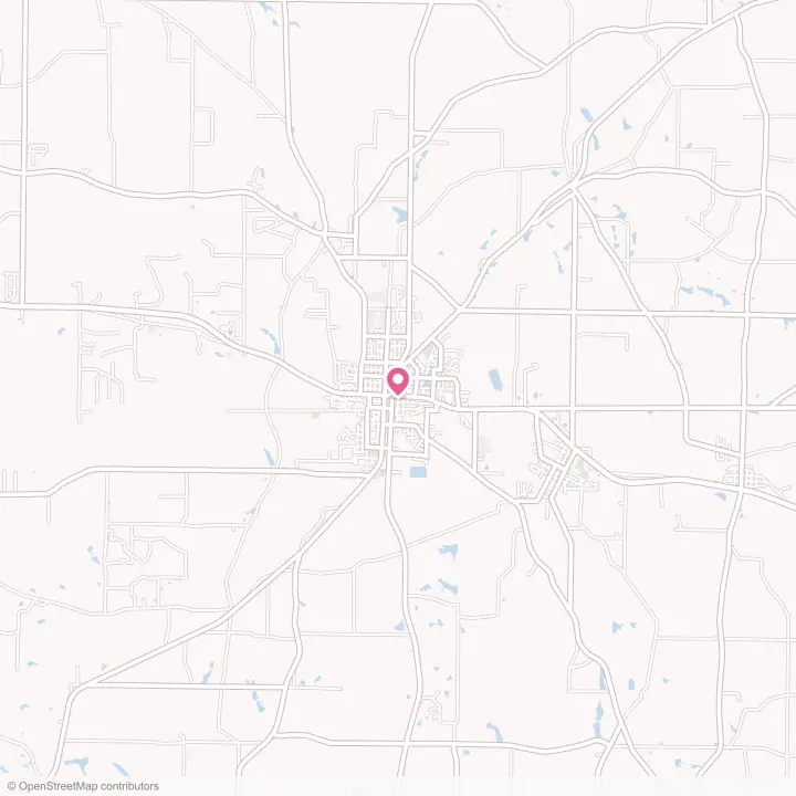 Map of the flower delivery area in Sylvester, Georgia