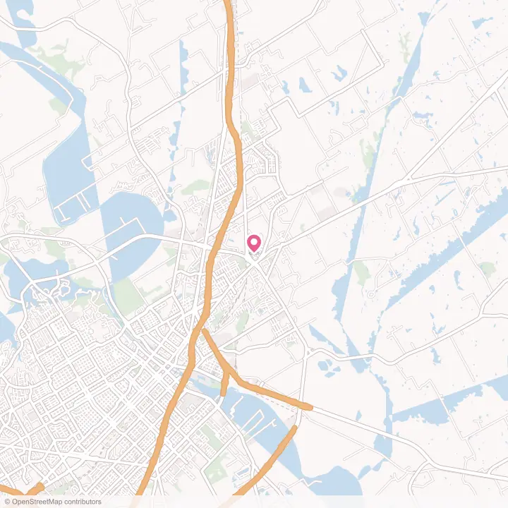 Map of the flower delivery area in Bellmead, Texas