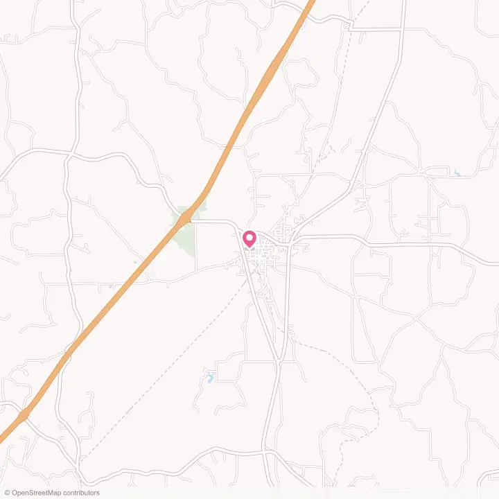 Map of the flower delivery area in Georgiana, Alabama