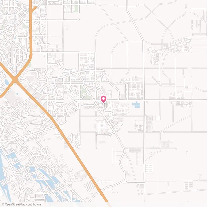 Map of the flower delivery area in Horizon City, Texas