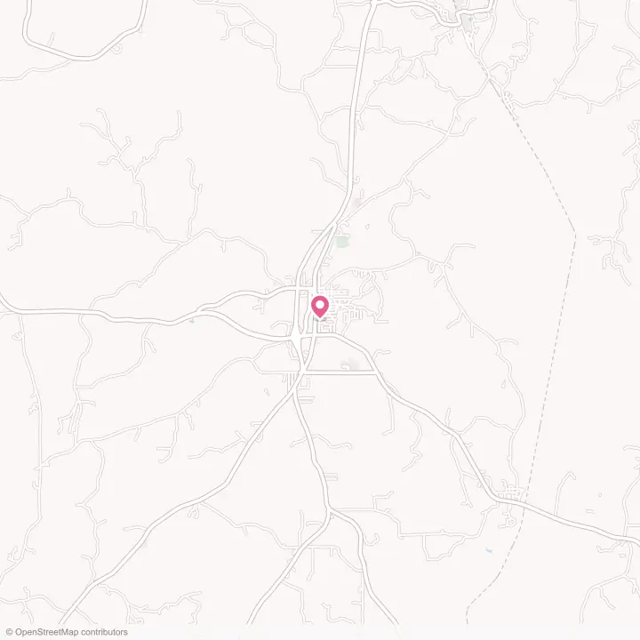 Map of the flower delivery area in Grove Hill, Alabama