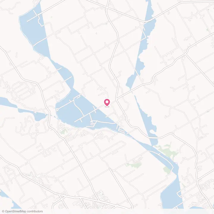 Map of the flower delivery area in Gholson, Texas