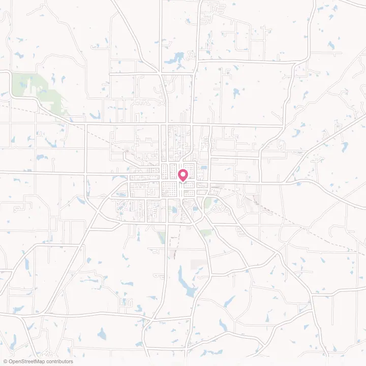 Map of the flower delivery area in Fitzgerald, Georgia