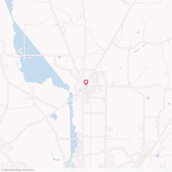 Map of the flower delivery area in Leesburg, Georgia