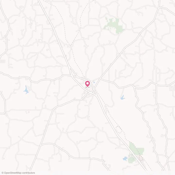 Map of the flower delivery area in Mount Olive, Mississippi