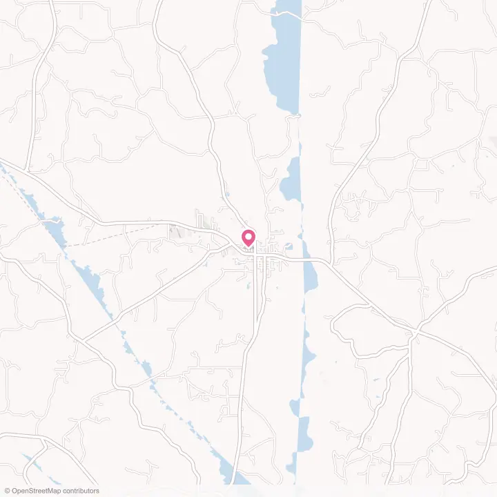 Map of the flower delivery area in Taylorsville, Mississippi