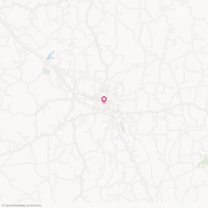 Map of the flower delivery area in Magee, Mississippi