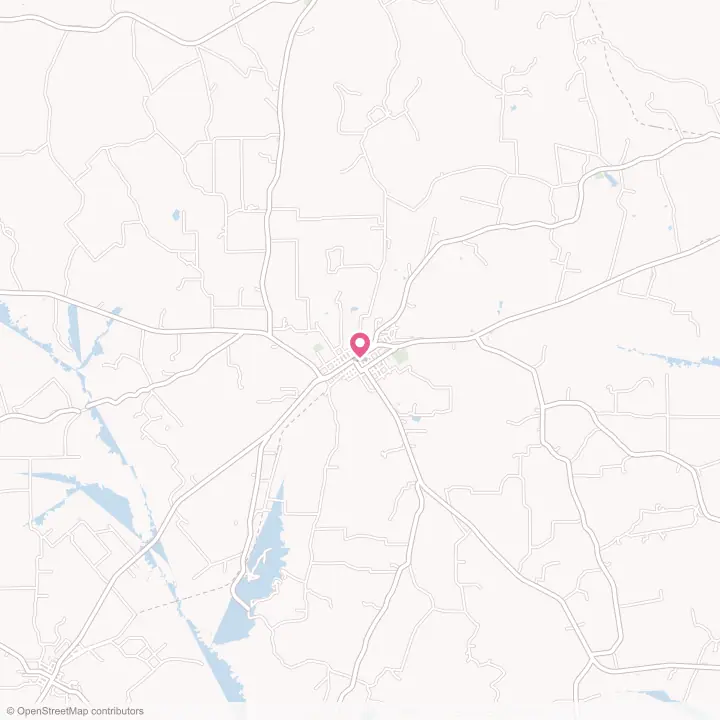 Map of the flower delivery area in Timpson, Texas