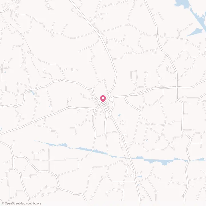 Map of the flower delivery area in Tenaha, Texas