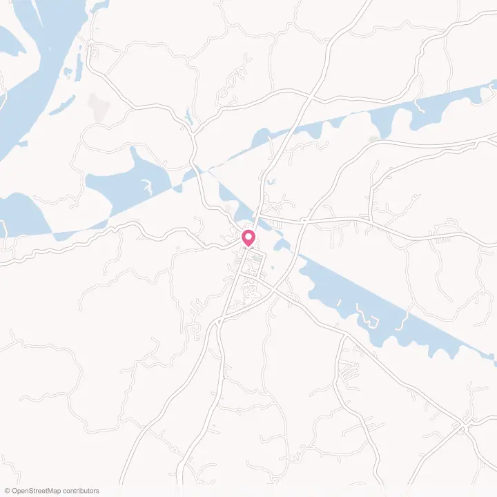 Map of the flower delivery area in Port Gibson, Mississippi