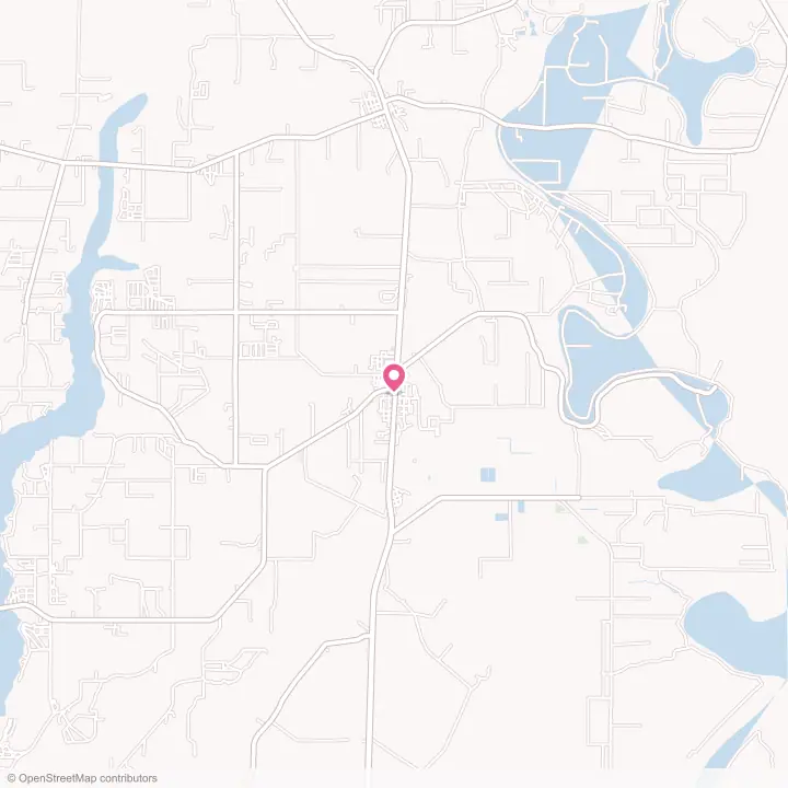 Map of the flower delivery area in Wisner, Louisiana