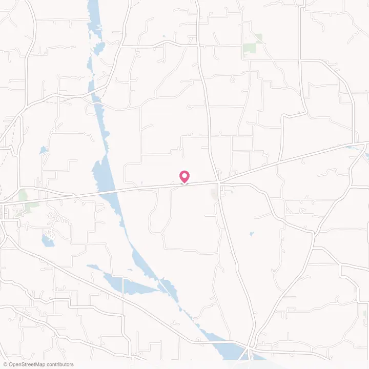 Map of the flower delivery area in New Summerfield, Texas