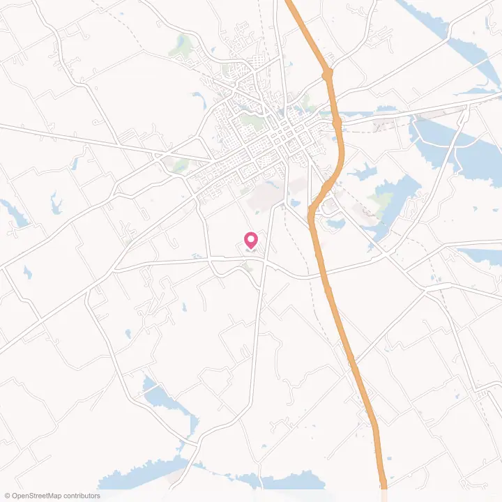 Map of the flower delivery area in Retreat, Texas