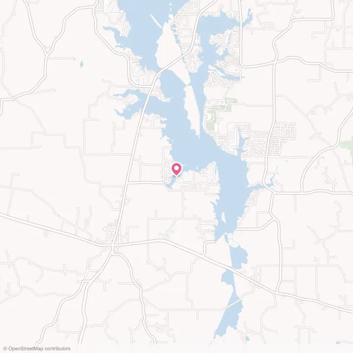 Map of the flower delivery area in Berryville, Texas