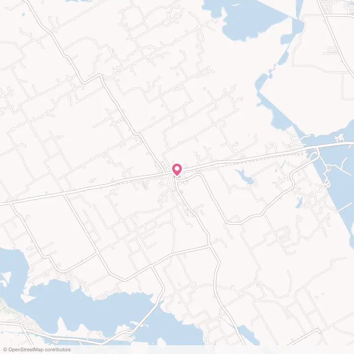 Map of the flower delivery area in Kerens, Texas