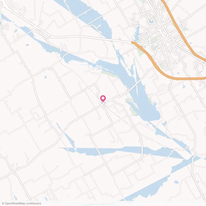 Map of the flower delivery area in Bardwell, Texas