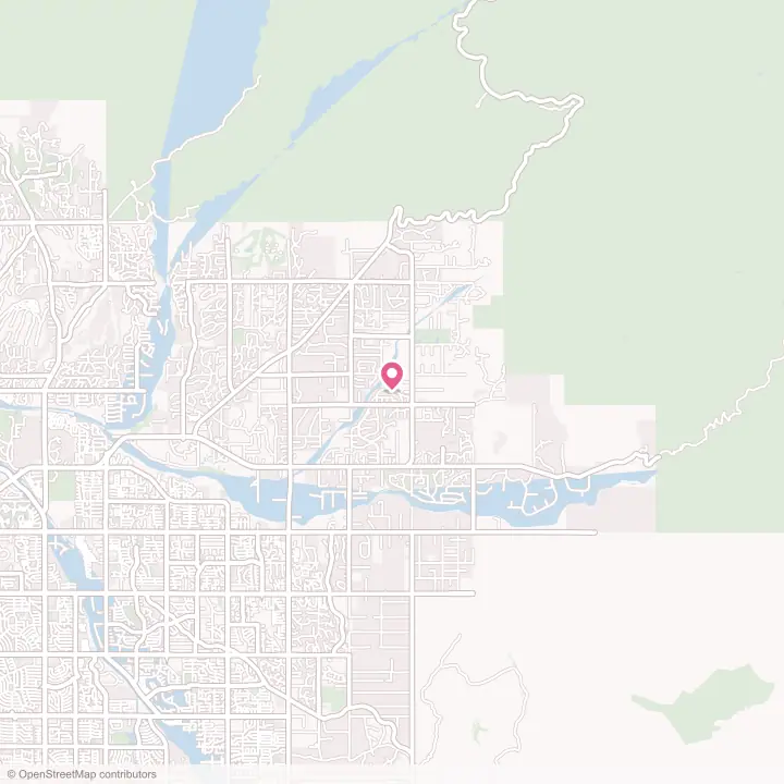 Map of the flower delivery area in Tanque Verde, Arizona
