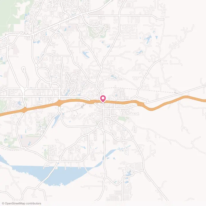 Map of the flower delivery area in Brandon, Mississippi