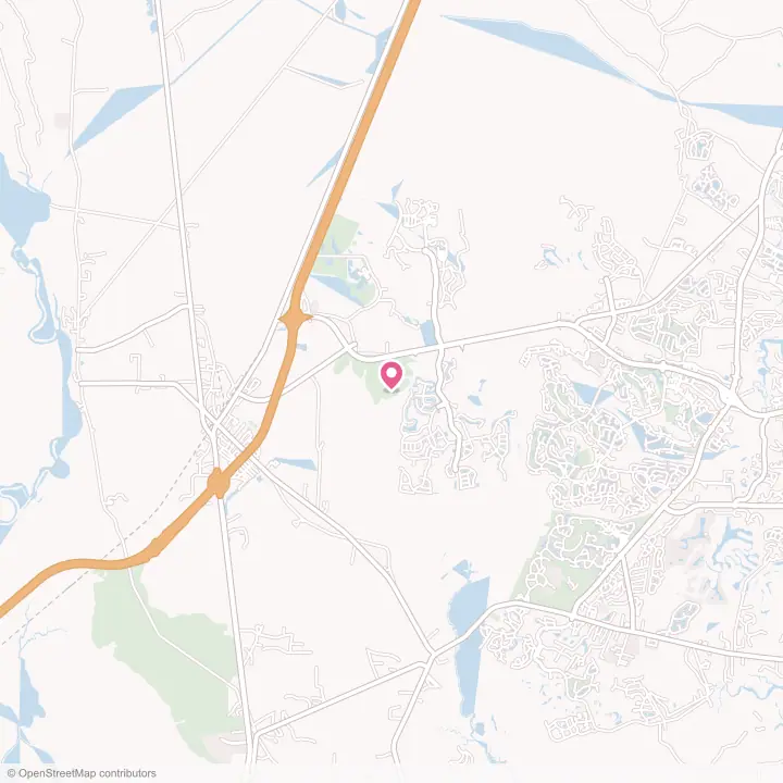 Map of the flower delivery area in Hardeeville, South Carolina