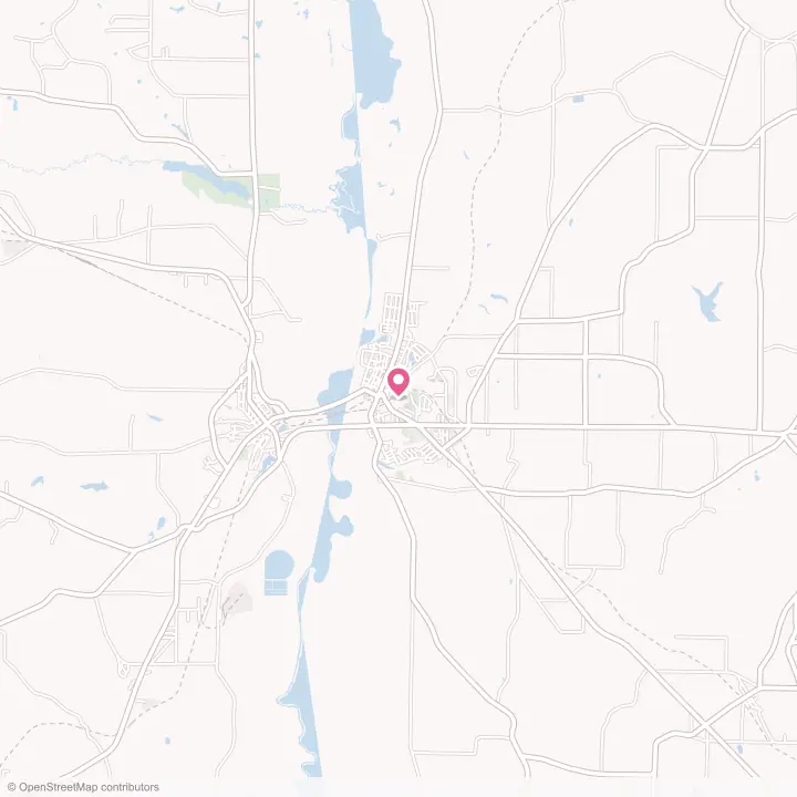 Map of the flower delivery area in Montezuma, Georgia