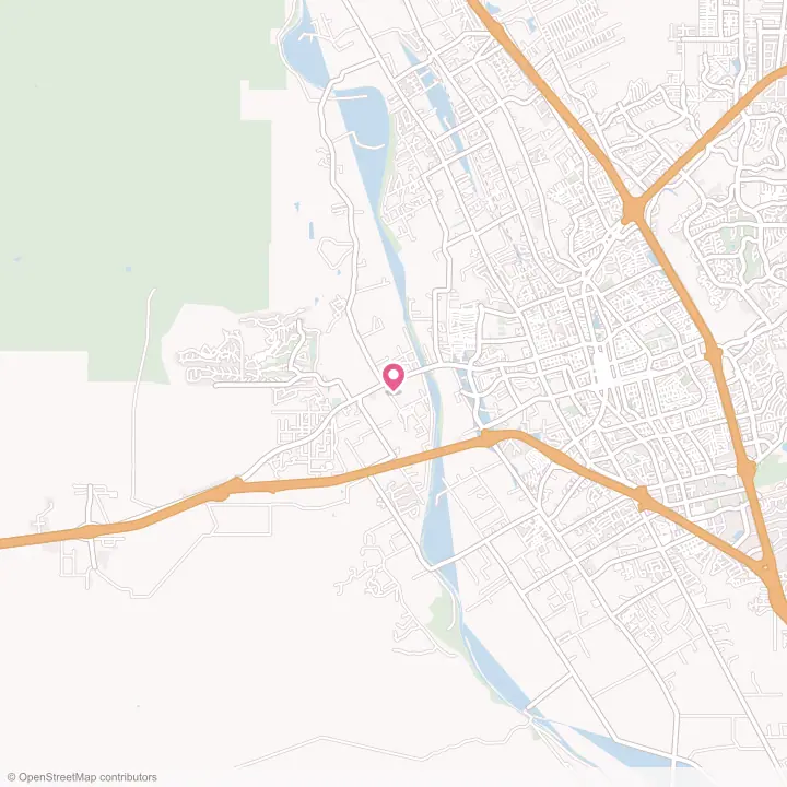 Map of the flower delivery area in Fairacres, New Mexico