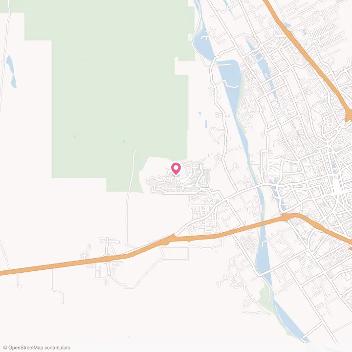Map of the flower delivery area in Picacho Hills, New Mexico