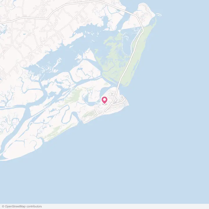 Map of the flower delivery area in Fripp Island, South Carolina