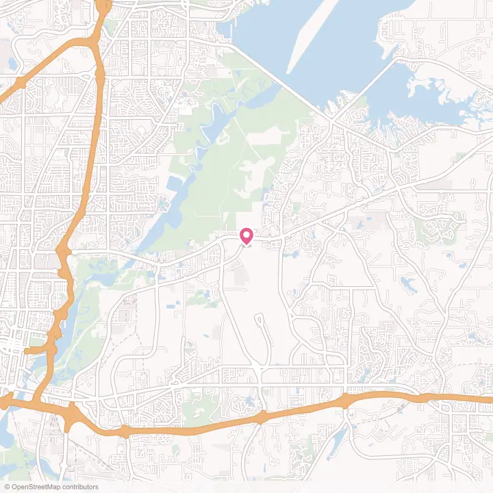 Map of the flower delivery area in Flowood, Mississippi