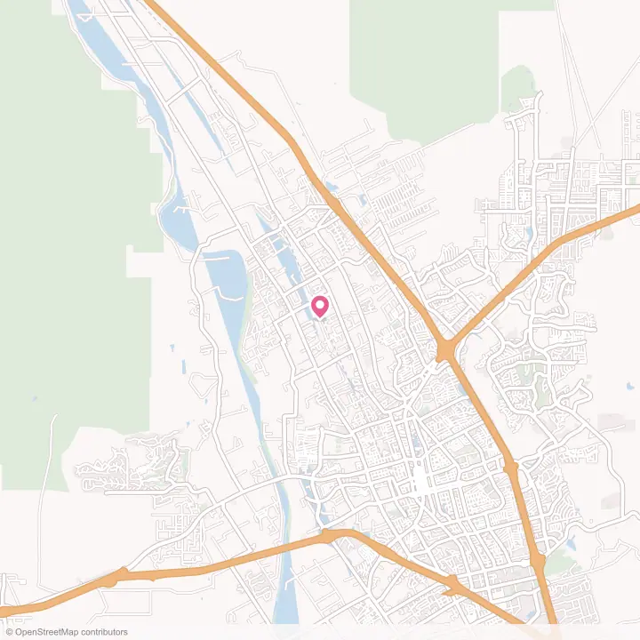 Map of the flower delivery area in San Ysidro, New Mexico
