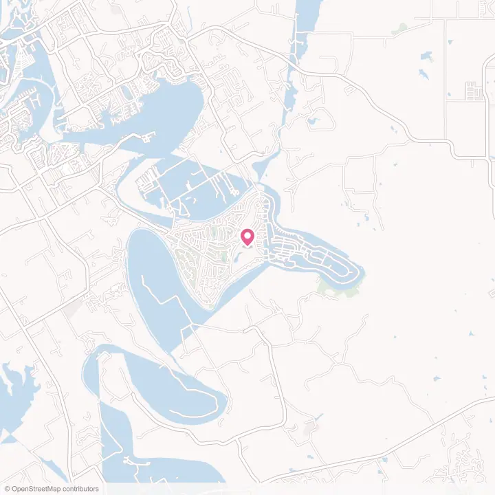 Map of the flower delivery area in Pecan Plantation, Texas