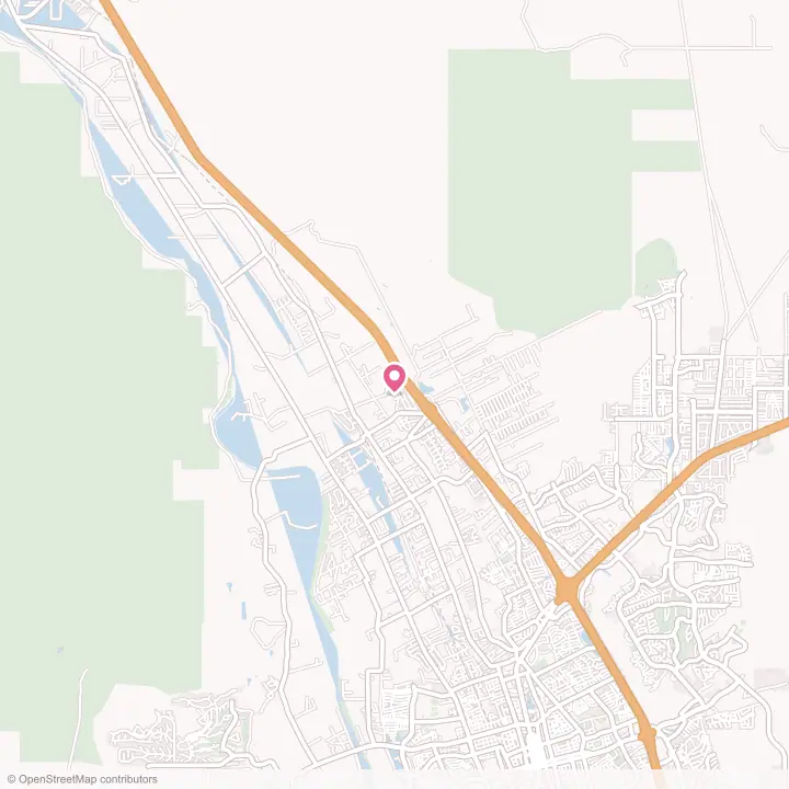 Map of the flower delivery area in Doña Ana, New Mexico