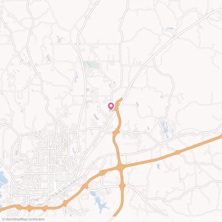 Map of the flower delivery area in Marion, Mississippi