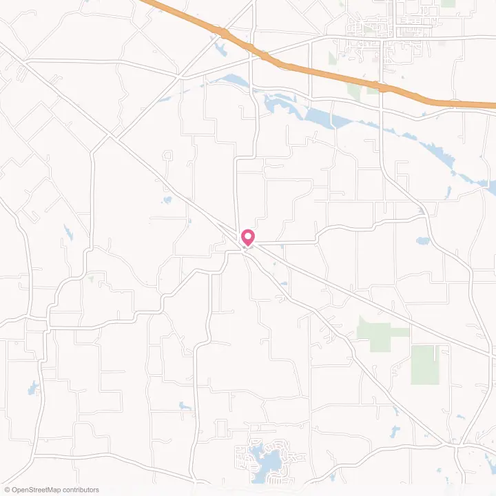 Map of the flower delivery area in Ben Wheeler, Texas