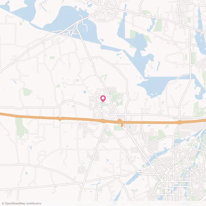 Map of the flower delivery area in Liberty City, Texas
