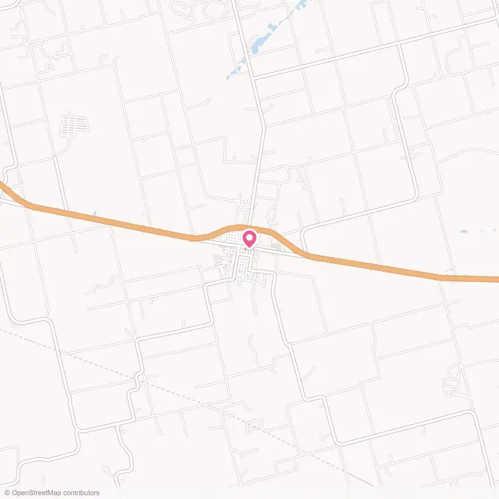 Map of the flower delivery area in Merkel, Texas