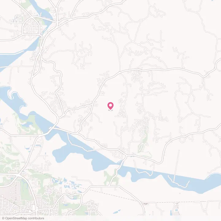 Map of the flower delivery area in Redland, Alabama