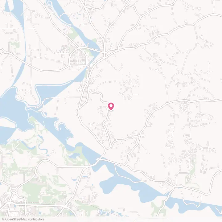 Map of the flower delivery area in Blue Ridge, Alabama